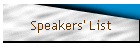 Speakers' List
